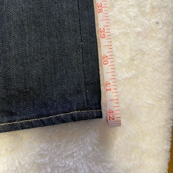 Levi's 501 Button Fly Denim Blue Jeans Tag 36x32 - Picture 8 of 14